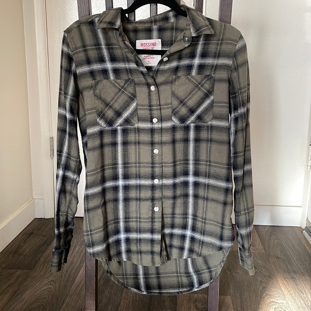 Green Flannel Shirt Mossimo